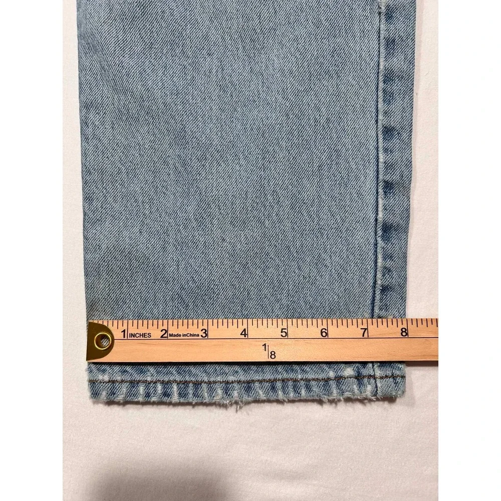 Vintage Levis 550 Orange Tab Relaxed Fit Light Wash Distressed Jeans W34 L32